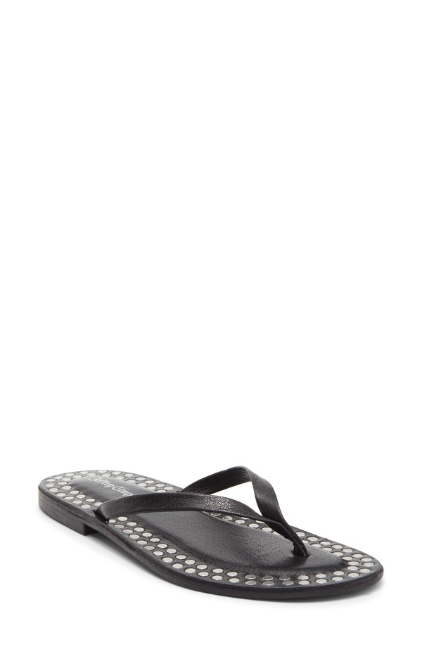 ジェフリー キャンベル レディース シューズ サンダル Jeffrey Campbell Katrina Flip Flop Black Silver 黒いこと