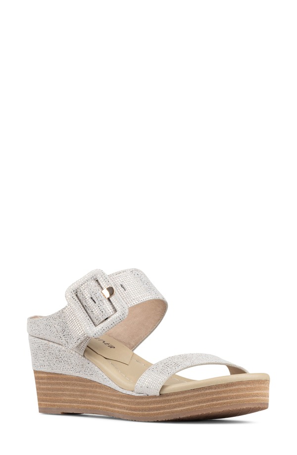 ドナルドプリネール レディース シューズ パンプス プラットホーム サンダル Donald Pliner Gizelle Platform Wedge Sandal Platinum