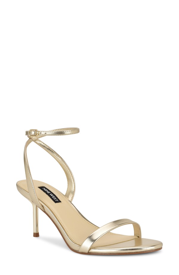 ナインウェスト レディース シューズ パンプス サンダル アンクル Nine West Waltz Ankle Strap Sandal Gold ゴールド
