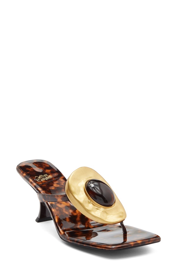 ジェフリー キャンベル レディース シューズ 踵 サンダル Jeffrey Campbell Bazaar Sandal Tortoise Patent Gold ゴールド