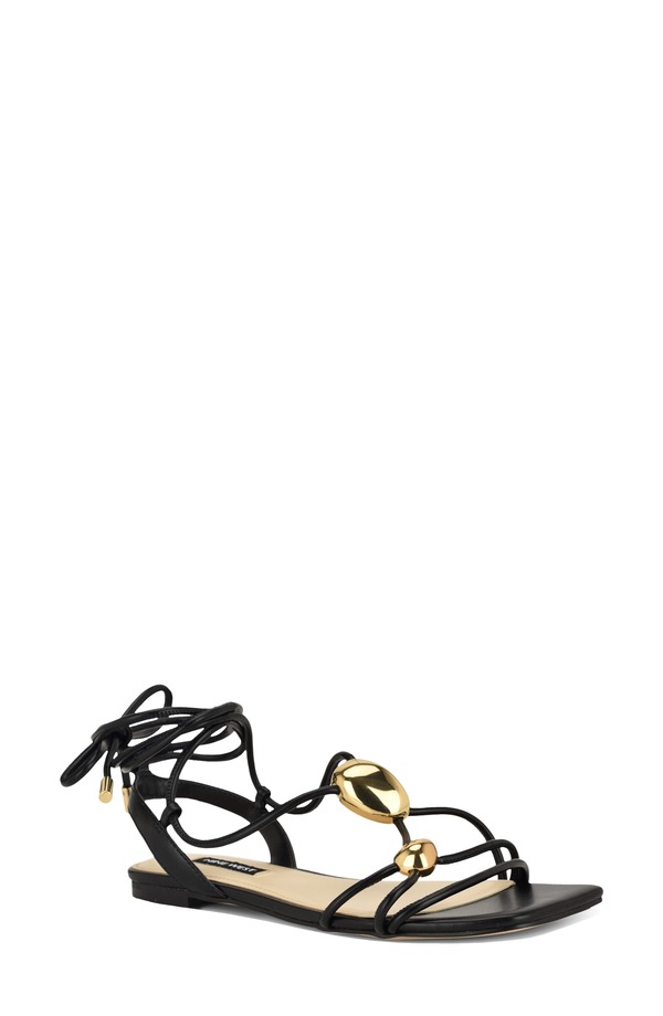 ナインウェスト レディース シューズ サンダル アンクル Nine West Niraankle Wrap Sandal Black 黒いこと