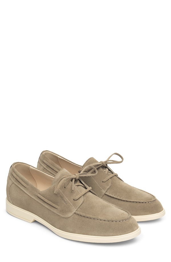 ネーロ ジャルディーニ メンズ シューズ スリッポン・ローファー NeroGiardini Boat Shoe Taupe トープ