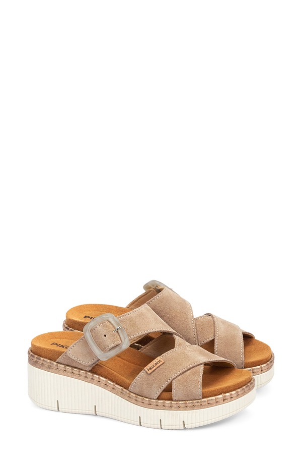 ピコリーノス レディース シューズ パンプス サンダル PIKOLINOS Gomera Wedge Sandal Desert