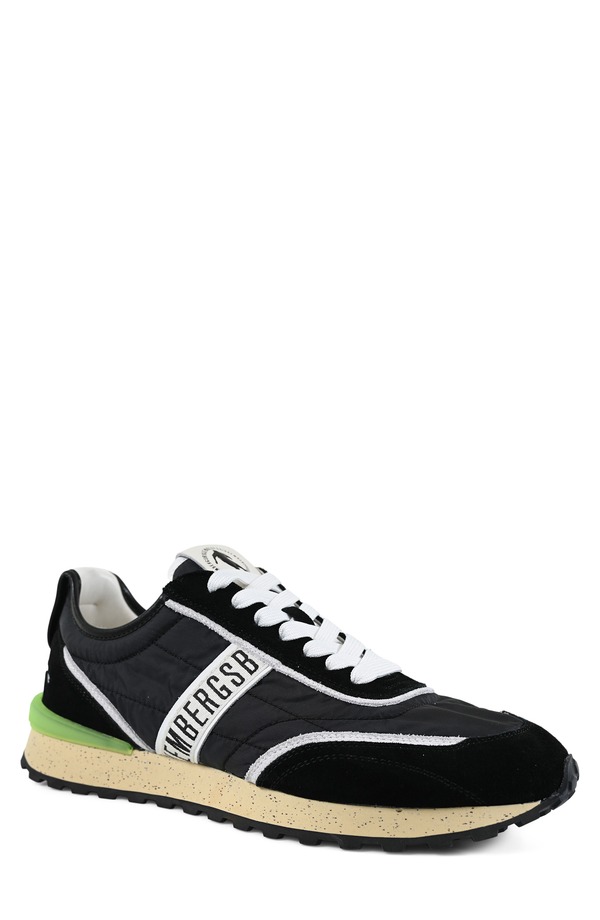 ビッケンバーグス メンズ シューズ スニーカー BIKKEMBERGS Fabric Running Shoe Black 黒いこと
