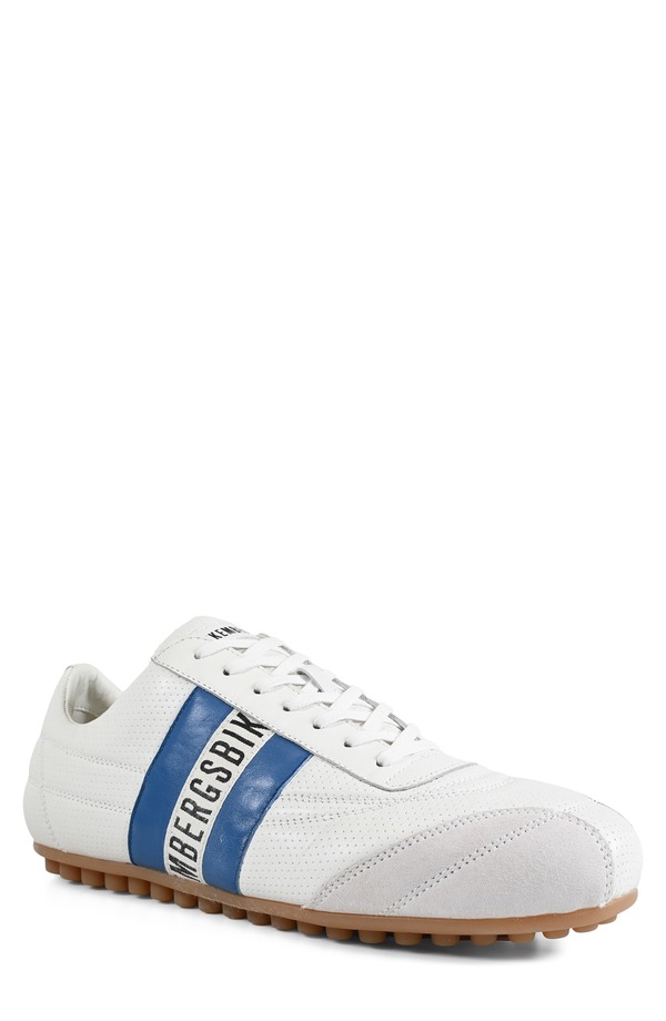 ビッケンバーグス メンズ シューズ スニーカー ロゴタイプ BIKKEMBERGS Logo Stripe Sneaker White 白いこと