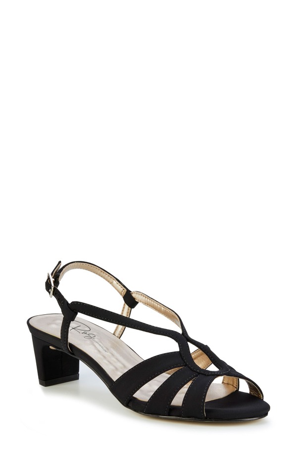 ロスハンマーソン レディース シューズ 踵 サンダル Ros Hommerson Leandra Slingback Sandal Black 黒いこと
