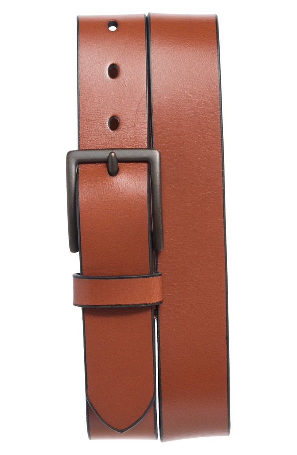 ジョンストンアンドマーフィー メンズ 付属品 胴締め なめし革 Johnston \u0026 Murphy Rivet Leather Belt Cognac