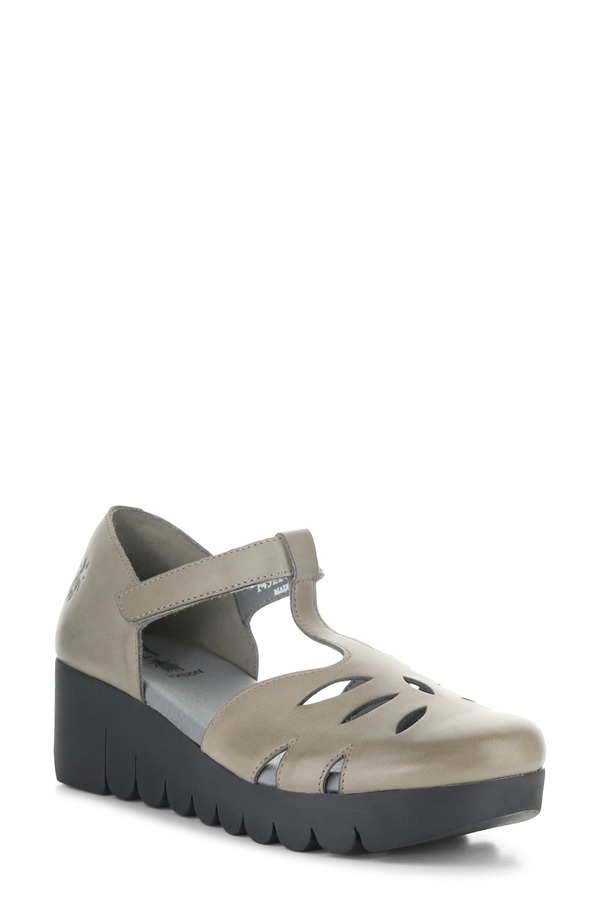 飛球英国の首都 レディース シューズ パンプス プラットホーム サンダル Fly London Velt Platform Wedge Fisherman Sandal Grey 薄墨色