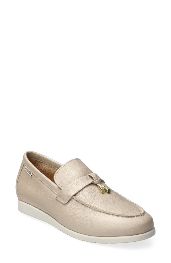 メフィスト レディース シューズ パンプス 置き目毛革 Mephisto Valenza Loafer Beige ベージュ