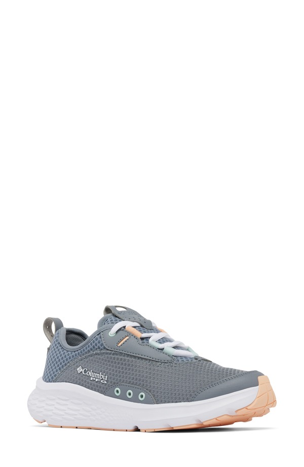 コロンビア レディース シューズ スニーカー Columbia PFG Castback Wateresistant Fishing Shoe Grey Ash/ Peach Fizz 薄墨色