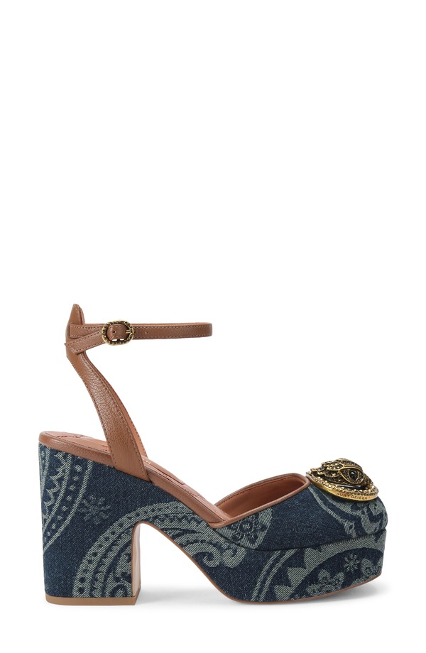 カートジェイガーロンドン レディース シューズ パンプス プラットホーム チェルシー アンクル Kurt Geiger London Chelseankle Straplatform Pump Light/ Pastel Blue 青碧