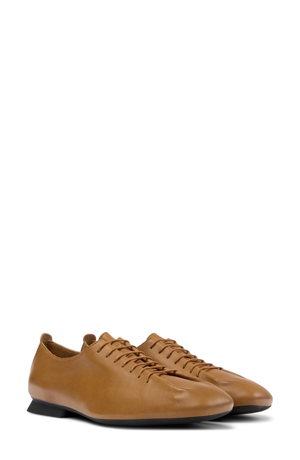 カンペール レディース シューズ パンプス オックスフォード Camper Myra Oxford Medium Brown 赤銅色