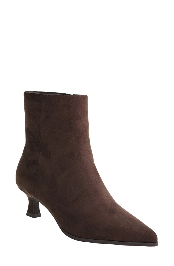 チャイニーズランドリー レディース シューズ ブーツ・レインブーツ Chinese Laundry Novalie Pointed Toe Bootie Brown Suede 赤銅色