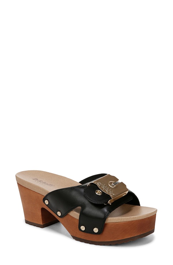 お医者さん・肩かけ レディース シューズ パンプス プラットホーム サンダル Dr. Scholl\u0027s Original Max Platform Sandal Black 黒いこと