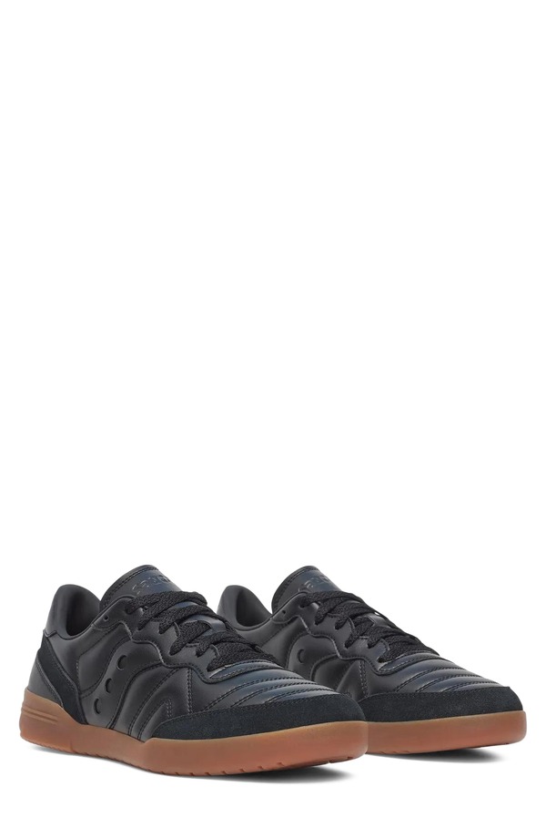サッカニー レディース シューズ スニーカー Saucony Gender Inclusive 586i Sneaker Black/ Gum 黒いこと