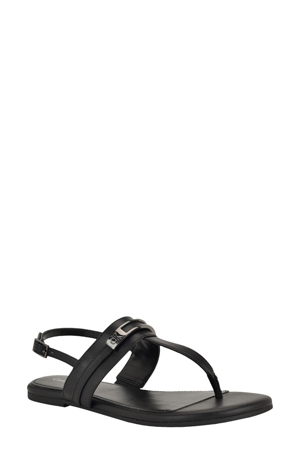 カルバンクライン レディース シューズ サンダル Calvin Klein Bettia Slingback Sandal Black 黒いこと