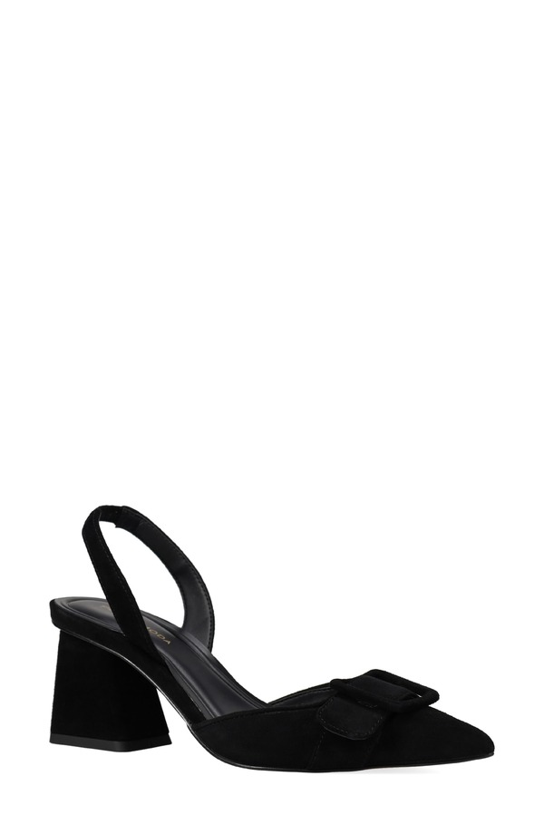 ペレモーダ レディース シューズ パンプス Pelle Moda Imia Slingback Pointed Toe Pump Black 黒いこと