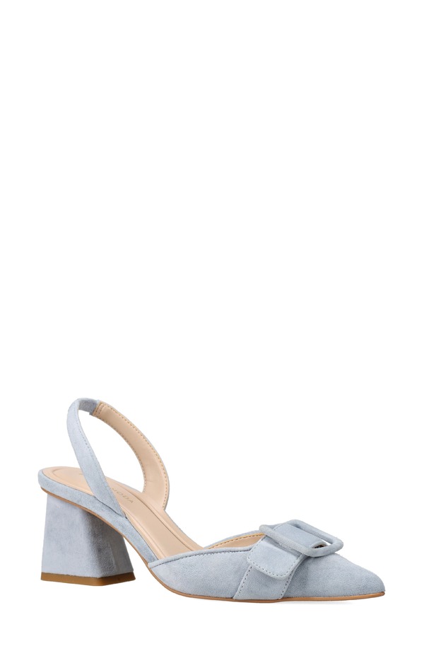ペレモーダ レディース シューズ パンプス Pelle Moda Imia Slingback Pointed Toe Pump Dusty Blue 青み
