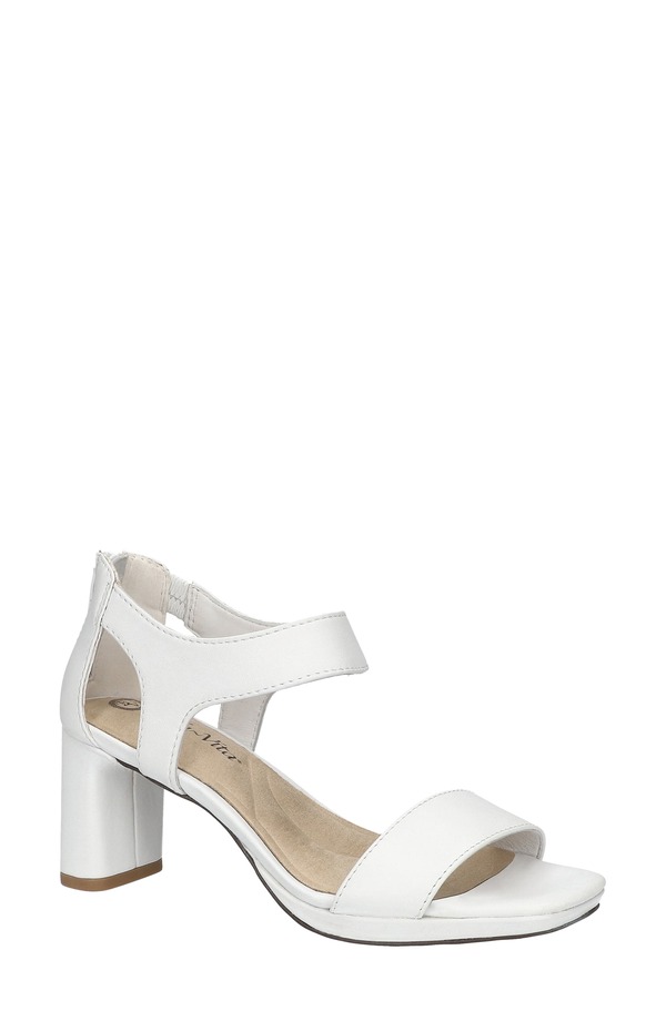 ベラヴィータ レディース シューズ 踵 サンダル アンクル Bella Vita Sonic Ankle Strap Sandal White Leather 白いこと