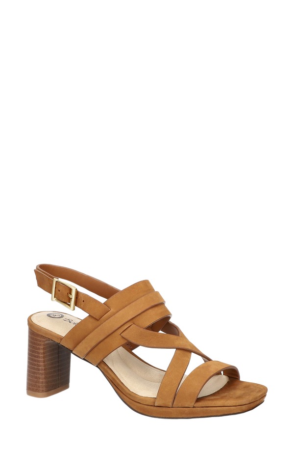ベラヴィータ レディース シューズ 踵 サンダル Bella Vita Desoto Slingback Sandal Dark Tan Leather タン
