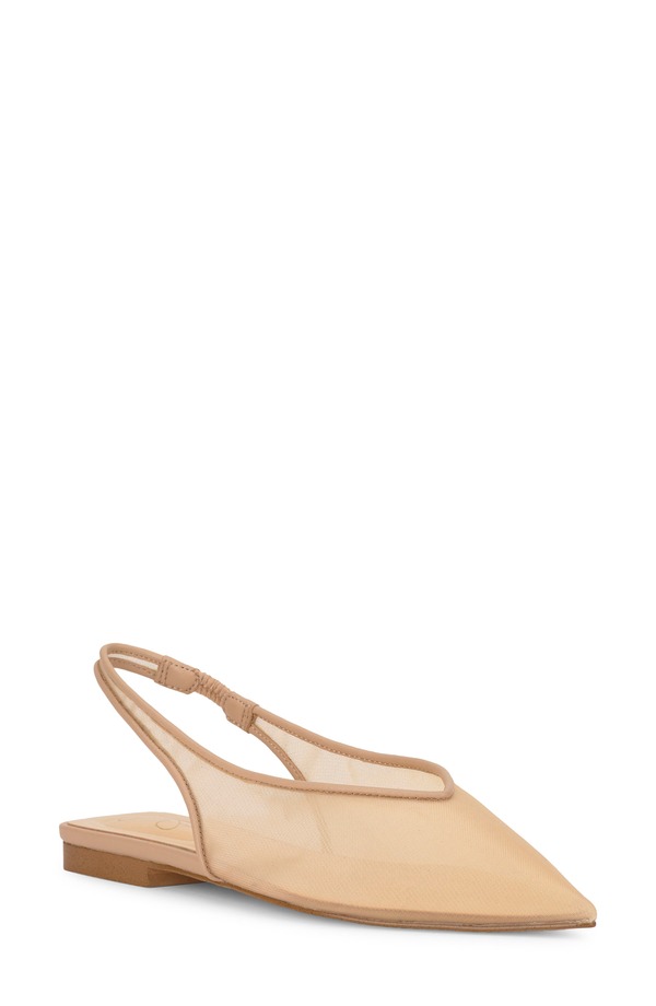 ジェシカシンプソン レディース シューズ パンプス Jessica Simpson Mezzah Slingback Pointed Toe Flat Sand 01 砂子