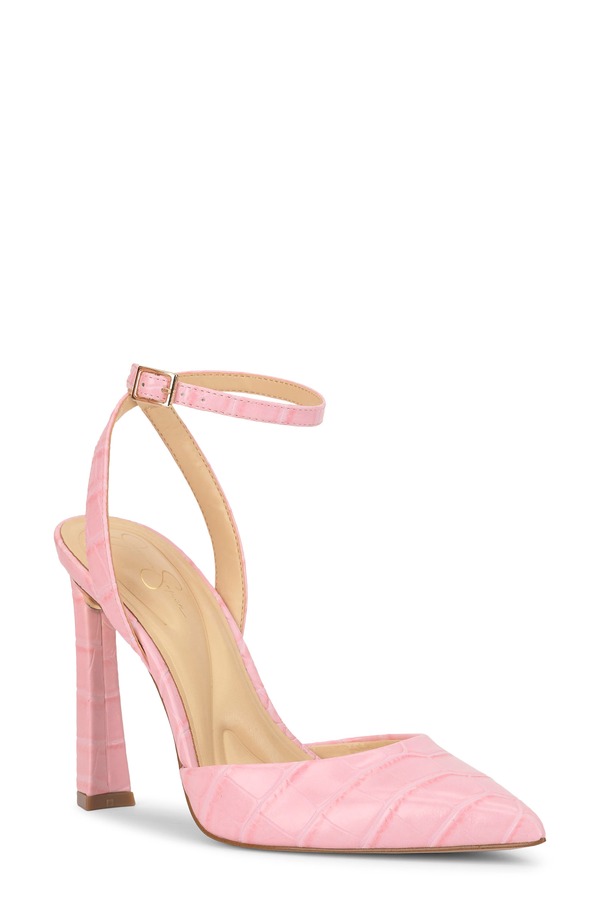 ジェシカシンプソン レディース シューズ パンプス アンクル Jessica Simpson Ocannankle Strapointed Toe Pumpink 01 サクラ色