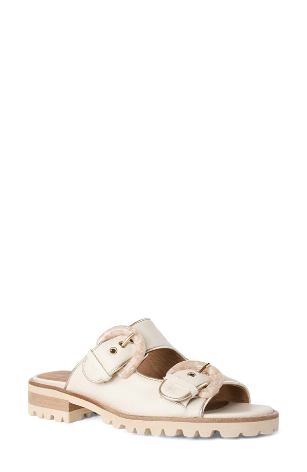 アクアタリア レディース シューズ パンプス サンダル Aquatalia Montirone Sandal Soft White Leather 白いこと