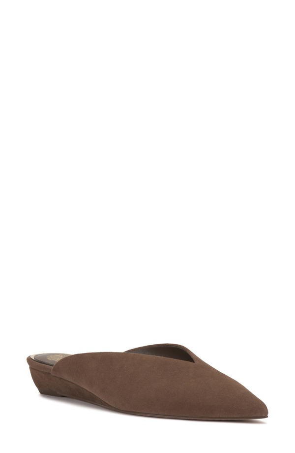 ヴィンスカムート レディース シューズ 踵 Vince Camuto Vinia Pointed Toe Wedge Mule Toasted Taupe トープ