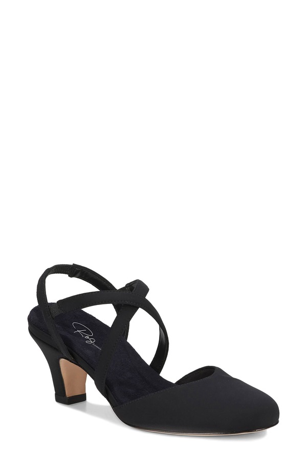 ロスハンマーソン レディース シューズ 踵 Ros Hommerson Caliente Slingback Pump Black Micro 黒いこと