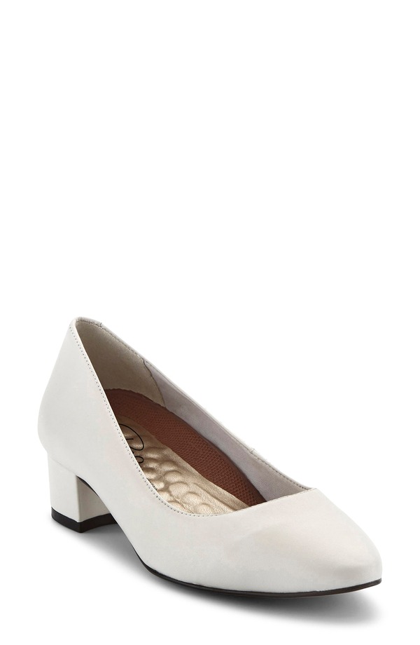 ロスハンマーソン レディース シューズ 踵 Ros Hommerson HeidiI Pump White Leather 白いこと