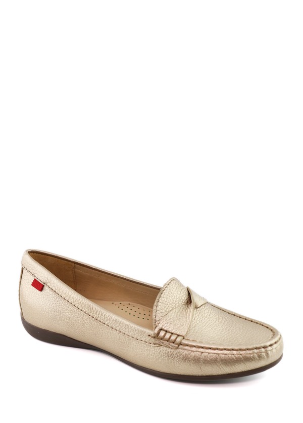 マークジョセフニューヨーク レディース シューズ スリッポン・ローファー なめし革 Marc Joseph New York Beverly Road Slip On Leather Loafer Gold Metallic ゴールド