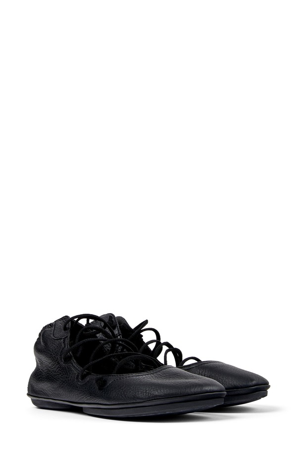 カンペール レディース シューズ パンプス Camperight Nina Flat Black 黒いこと