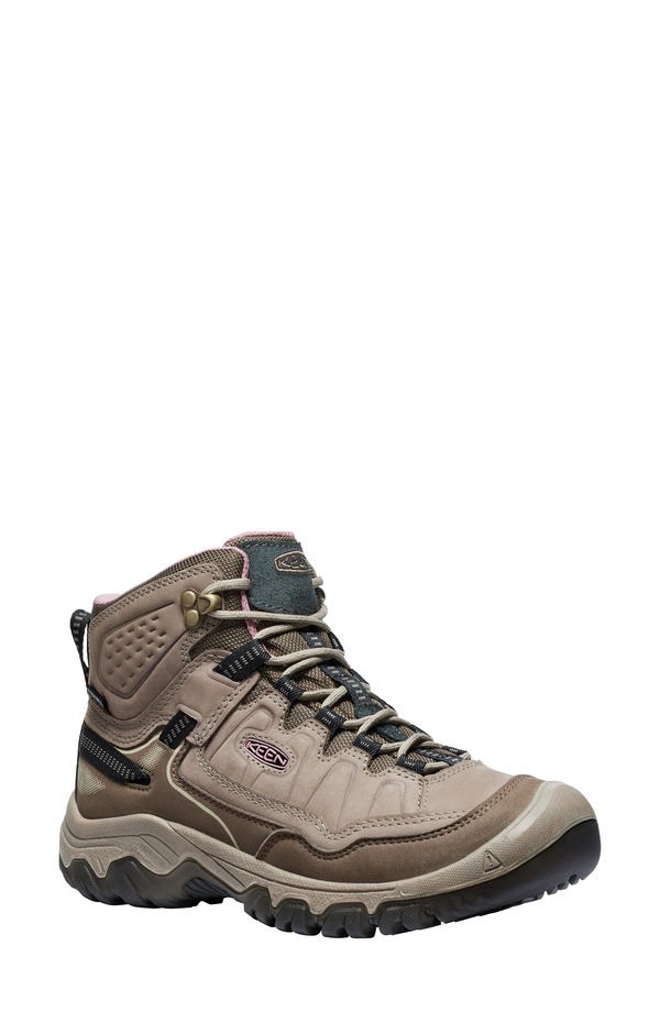 キーン レディース シューズ ブーツ・レインブーツ KEEN Targhee IV Waterproof Mid Hiking Shoe Brindle/Nostalgia Ro｜ReVida 店