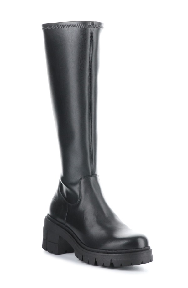 ボスアンドコー レディース シューズ ブーツ・レインブーツ プラットホーム Bos. \u0026 Co. Brenna Waterproof Platform Knee High Boot Black 黒いこと