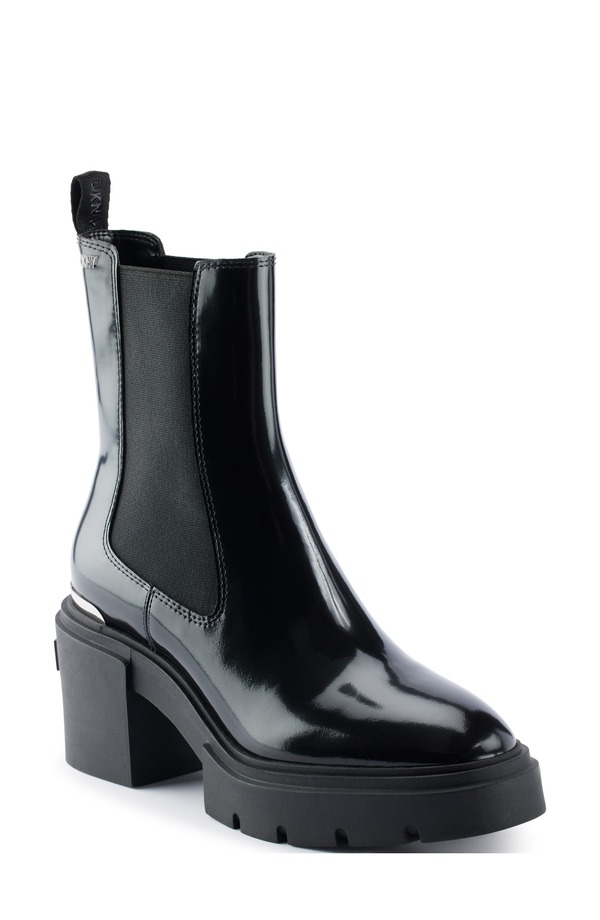 ダナ キャラン ニューヨーク州 レディース シューズ ブーツ・レインブーツ チェルシーブーツ プラットホーム チェルシー DKNY Thana Platform Chelsea Boot Black 黒いこと