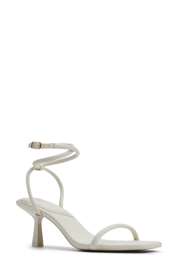 アルド レディース シューズ パンプス サンダル アンクル ALDO Dime Ankle Strap Sandal White 白いこと