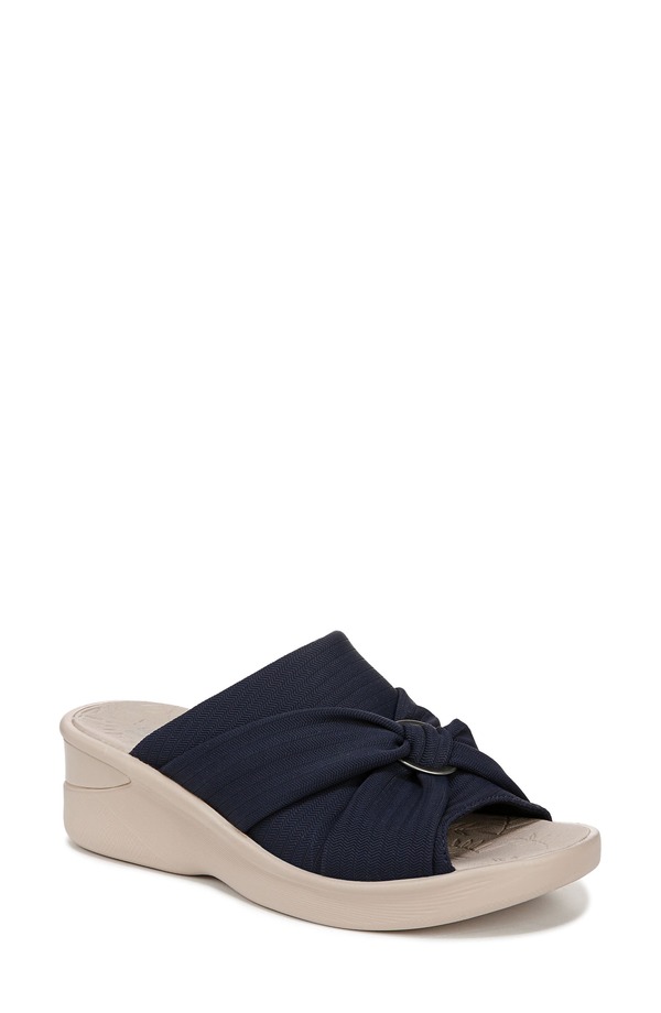 ライフストライド レディース シューズ パンプス サンダル LifeStride Serenade Slide Sandal Navy ネイビー｜ReVida 店