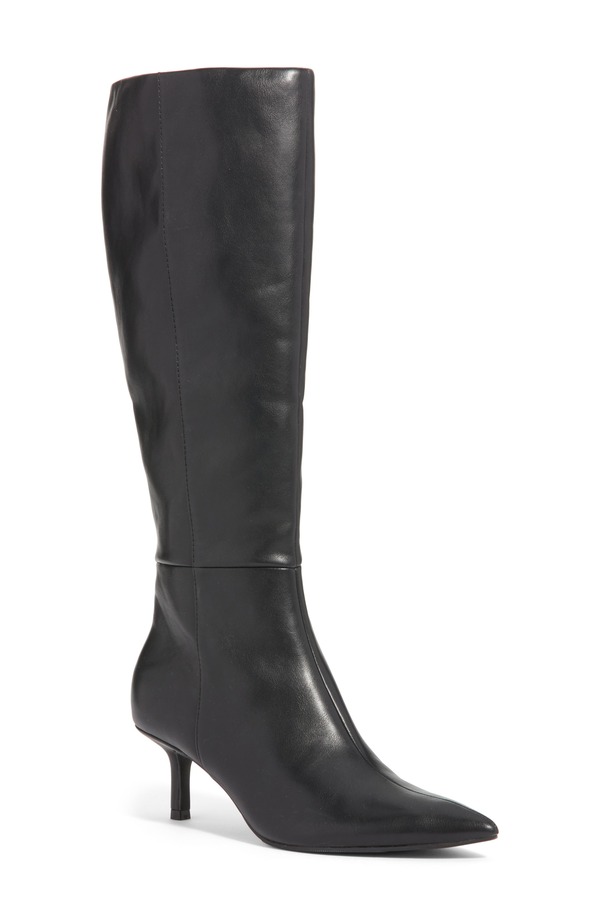 オープンエディット レディース シューズ ブーツ・レインブーツ Open Edit Elara Pointed Toe Knee High Boot Black 黒いこと