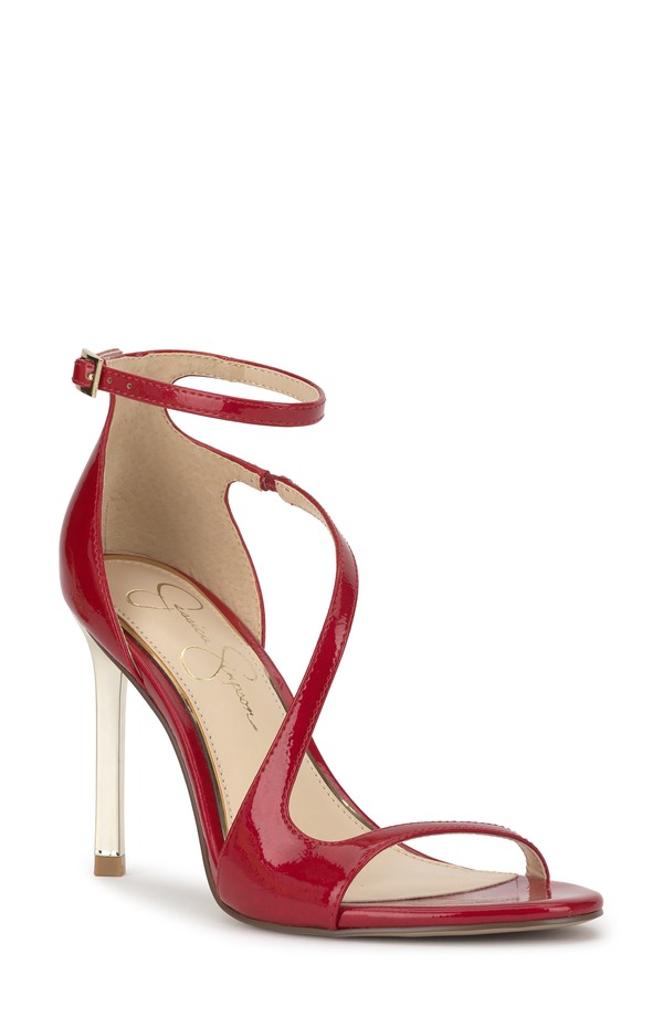 ジェシカシンプソン レディース シューズ パンプス サンダル アンクル Jessica Simpson Qamille Ankle Strap Sandal Red Muse04 赤いこと