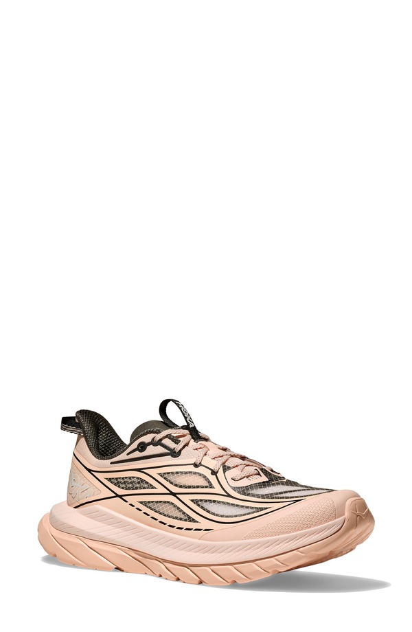 ホカオネオネ レディース シューズ スニーカー HOKA Mach Remastered Sneaker Tangerine Glow / Asphalt Grey 薄墨色