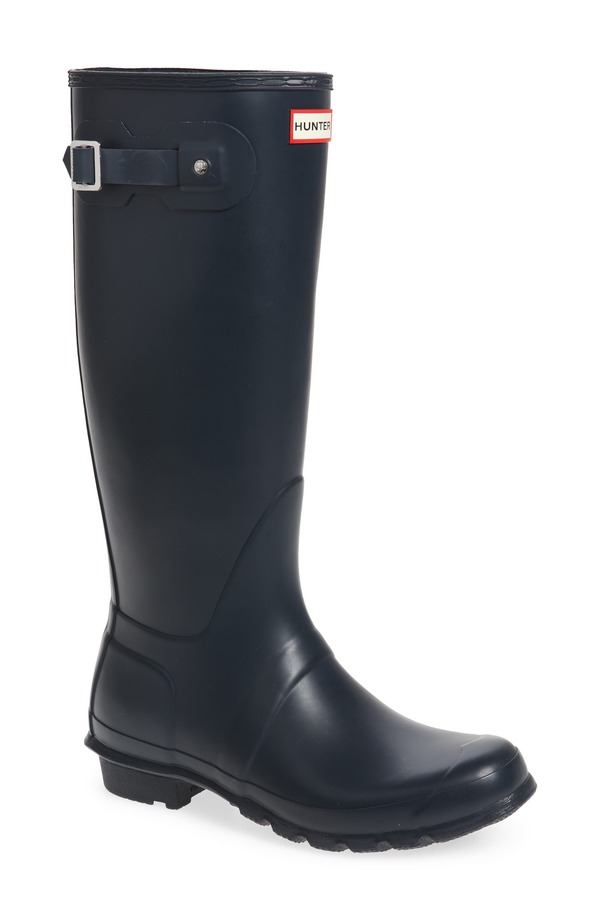 狩り人 レディース シューズ ブーツ・レインブーツ トール Hunter Original Tall Waterproof Rain Boot Navy 米国海軍