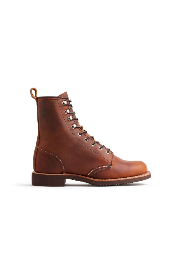 赤いこと舞台の袖 レディース シューズ ブーツ・レインブーツ なめし革 Red Wing Heritage Silversmith Full Grain Leather Boot Copperough \u0026 Tough