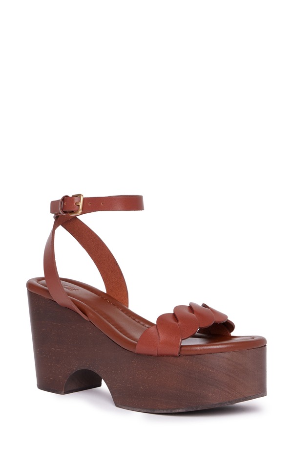 ページ レディース シューズ パンプス プラットホーム サンダル アンクル PAIGE Romy Ankle Straplatform Sandal Whisky