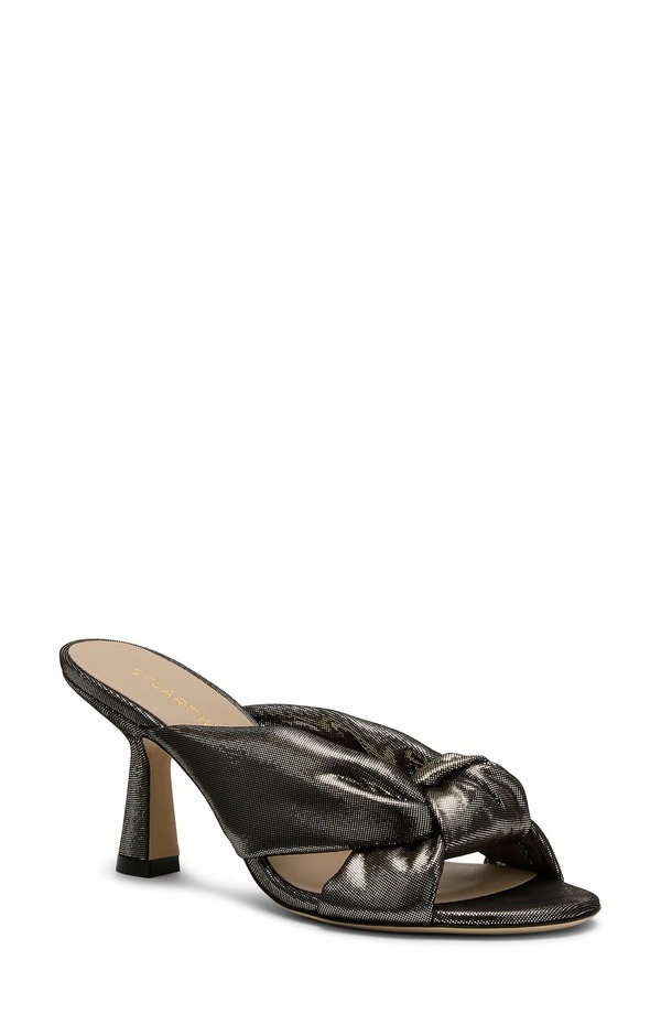 スチュアート ワイツマン レディース シューズ パンプス サンダル Stuart Weitzman Soplaya Slide 75 Sandal Platino Silver しろがね色