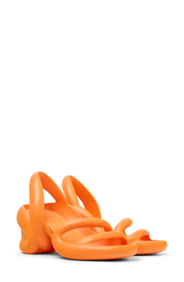 カンペール レディース シューズ パンプス サンダル Camper Kobarah Slingback Sandal Bright Orange オレンジ色