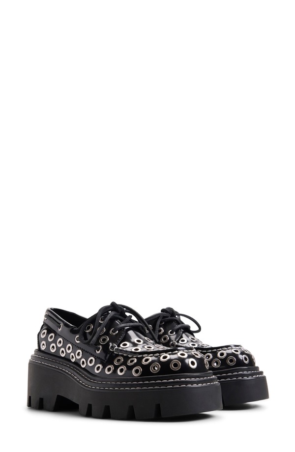 スペリー レディース シューズ オックスフォード Sperry x MONSE Authentic Original 2-Eye Lug Boat Shoe Black 黒いこと