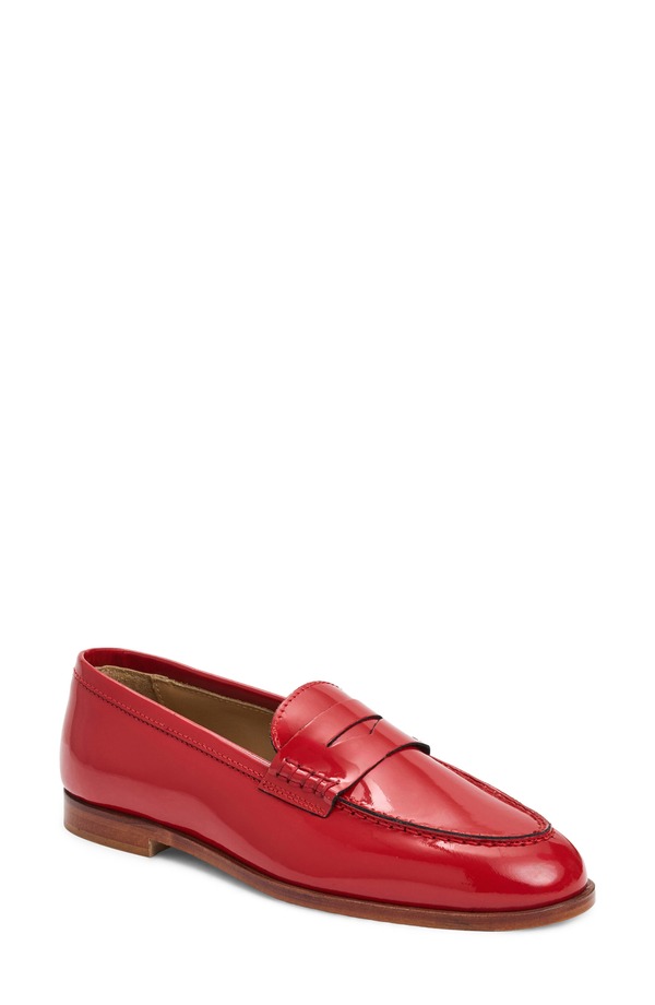 ブルーノマグリ レディース シューズ パンプス 置き目毛革 Bruno Maglixia Penny Loafer Berry Patent
