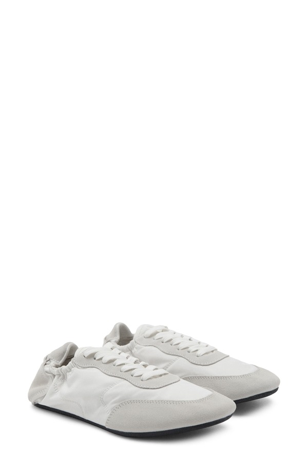 マンゴ レディース シューズ スニーカー なめし革 MANGO Leather Sneaker White 白いこと