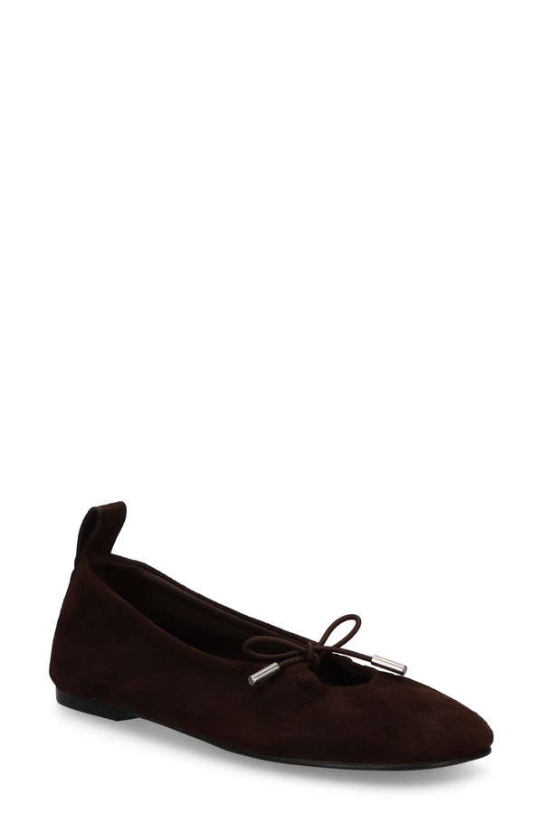 アロハス レディース シューズ パンプス なめし革 ALOHAS Rosalind Leather Ballet Flat Recycled Brown 赤銅色
