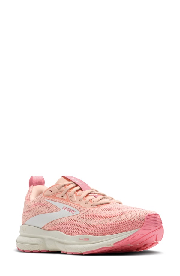 ブルックス レディース シューズ スニーカー Brooks Trace 4 Running Shoe Tropical Peach/Dianthus/Grey 薄墨色